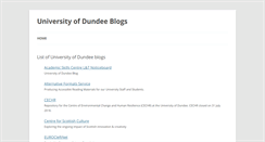 Desktop Screenshot of blog.dundee.ac.uk