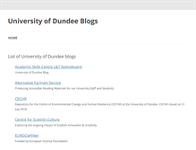 Tablet Screenshot of blog.dundee.ac.uk