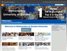 Tablet Screenshot of maths.dundee.ac.uk