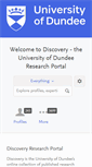 Mobile Screenshot of discovery.dundee.ac.uk