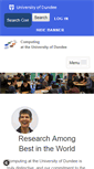 Mobile Screenshot of computing.dundee.ac.uk